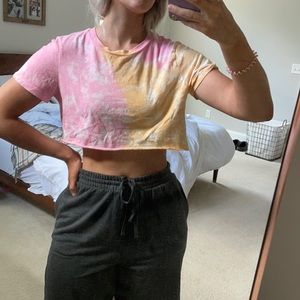Tye dye crop top